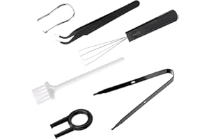 TIESOME Zestaw narzędzi do usuwania nasadek klawiszy i czyszczenia klawiatury, pęseta, narzędzie