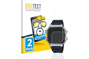 BROTECT Protector Pantalla para Casio AE-1200WH Protector Transparente (2 Unidades) Anti-Huellas
