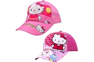FYDZBSL Minnie Mickey Baseball Kappe Mickey Minnie Sonnenhut Kinder Baseball Cap Verstellbar Sport Cap Sommer Baseballmützen Kinder Sonnenschutz Kappe Baseballkappe für Jungen Mädchen 2pcs