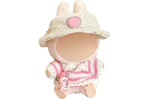 May Huang Bekleidung für 17cm Plüsch, Kuscheltier Kleidung Outfit nur Bekleidungs Zubehör Plush Pullover Hoodie DIY Kinder Geschenke (H)