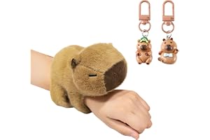 FDGGT 1 Capybara Armband Och 2 Capybara Nyckelringar, Mycket Söta Armband, Plyscharmband, Armband För Barn