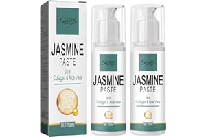HGERGWW Jasminsalbe Augenringe, Jasmin Augencreme mit Kollagen und Aloe Vera Extrakt, Augencreme gegen Augenringe und Schlupflider, Entfernen Tränensäcke und Schwellungen, 100ml (2 Stück)