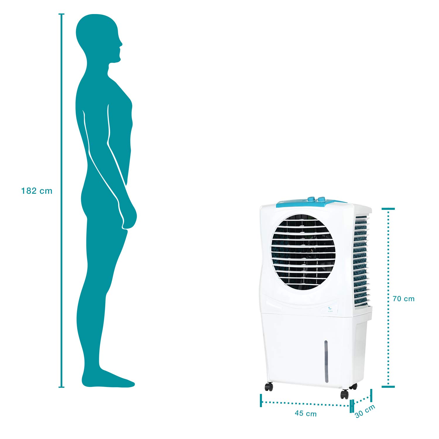 Symphony Ice Cube 27 Personal Air Cooler For Home with Powerful Fan, 3-Side Honeycomb Pads, i-Pure Technology and Low Power Consumption (27L, White) - Image 9