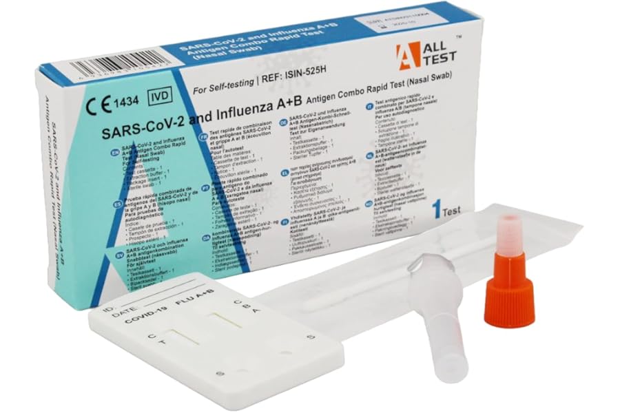 SARS-CoV-2 and Influenza A+B Antigen Combo Rapid Test (Nasal Swab)