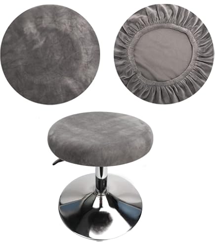 2x Housse Tabouret de Bar, Housse de Tabouret En Velours Souple et