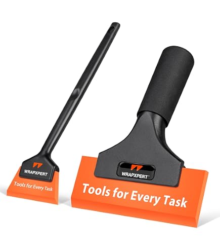 WRAPXPERT 3-Pack Window Tint Squeegee Set – Triangle Contour Tools In 3 Sizes For Auto Glass, Mirror, Front & Rear Window Film Installation