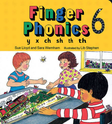 Finger phonics book 6: in precursive letters (british english edition): y, x, ch, sh, th, th bk 6 (jolly phonics: finge