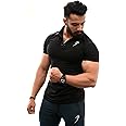 FUAARK Men's Solid Slim Fit Polo Shirt