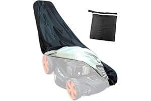 SIVENKE Copertura per tosaerba in fibra di poliestere 210D, impermeabile, copertura protettiva per trattore erba, protezione dalla polvere, colore nero