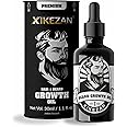 XIKEZAN Men's Beard oil for men & Hair Growth Oil -30ml | All Natural Formula for a Fuller | Healthier Beard and Hair - Softens, Strengthens | Promotes Growth