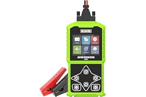 MR CARTOOL Automotive 12V/24V Battery Tester, 30-1700 CCA Car Battery Charging Cranking System Analyzer Battery Life Load Tester for SUV, Boat, Truck, Motorcycle