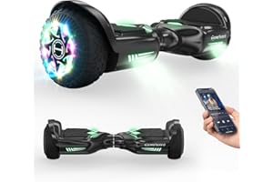 Hoverboards for Kids, 6.5" Hoverboard with Bluetooth Speaker, Flash LED Lights, iHoverboard H5 Hoverboard and Go Kart Bundle, Gift for Boys and Girls