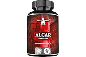 APOLLO'S HEGEMONY Acetyl L-Carnitin HCL 550 mg | ALCAR 150 Kapseln | 5 Monate Vorrat | Hochdosierte Aminosäure L-Carnitin Nahrungsergänzungsmittel zum Schutz der Mitochondrien | von Apollo’s Hegemony