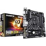 Gigabyte Ga-B450M DS3H Micro ATX 4 DIMM Motherboard 1 x DVI-D Port 1 x HDMI Port 4 x USB 3.1 Gen 1 x 4 x USB 2.0/1.Port 1 x R