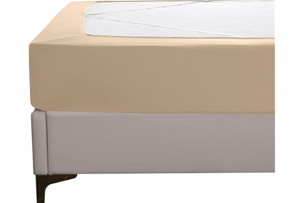 Elegant Comfort Box Spring Cover - Stretchy and Snug Fit Wrap Around 4 Sides Bed Skirt - Jersey Knit, Sleek Alternative for Bed Skirt, Soft and Smooth Fits Box Springs up to 12", King