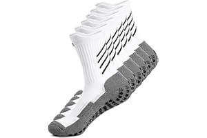 GOGOGOAL Anti-slip Football Sock for Men Women, Cushioned Grip Socks, Breathable Sliper Sock Non-slip Aheletic Socks for Rugby Soccer Yoga Gym…