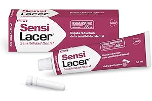 LACER SENSI - Gel Bioadhesivo 50 ml, Acción Desensibilizante, Efecto Rápido y Duradero, Protección Diaria Contra la Caries, Fortalece la Dentina Expuesta