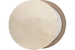 ‎PAINTERSISTERS Paintersisters Runder Malgrund aus Holz, 50cm 2er-Set, unbehandelt, Ulmer Holzmalgrund, Bildträger zum Malen