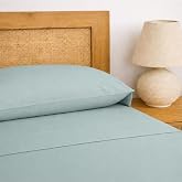 TRAMAS+ Sheets 180 x 190 / 200 cm 100% Cotton, 4 Piece Bedding Set, Fitted Sheet, Top Sheet, 2 Pillowcases 110 x 45 cm, Oeko