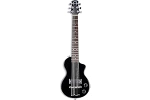 Carry-on By Blackstar BA226016 Mini Jet Black gitara elektryczna – idealna dla dzieci i dorosłych, początkujących i podróży, Czarna