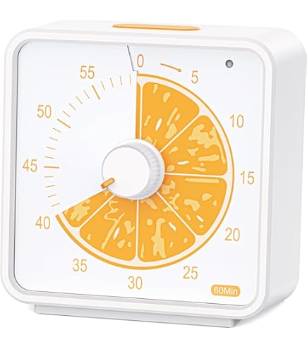 Visuele timer 7,5 inch; 60 minuten 1 uur countdown timer voor kinderen klaslokaal onderwijshulpmiddel thuiskantoor vergadering, mechanische aftelklok voor examentijdmanagement magnetisch, hemelsblauw