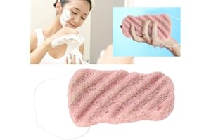 SALMUE L'éponge de Konjac normale de corps de corps avec l'élingue, exfoliant de corps de grande taille enlèvent l'outil de nettoyage de pore(06#)