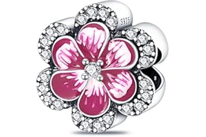 QIKAOLA 925 Charms in argento sterling per le donne, le ragazze e i ciondoli Pandora per braccialetti e collane europei
