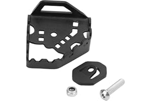 Fydun Motorrad Hinterradbremshebel Vergrößern Pedal Enlarge Pedal Rutschfeste langlebige Bremshebel Pedalverlängerung für CRF1000L Africa Twin Adventure Sports 2014-2018(Schwarz)