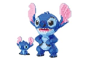 JIGSAWTOY YAW Plastica di Particelle Micro Building Blocks Puzzle, Giocattolo educativo di Puzzle del Fumetto dei Bambini del Giocattolo di Stitch, Adulto decompressione Regalo