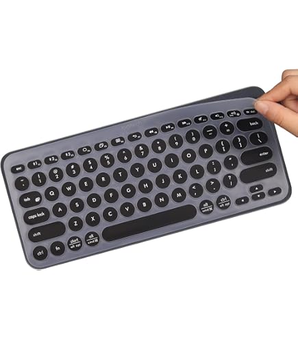 Cover In Silicone TPU Per Tastiera Logitech K380 - Impermeabile, Antipolvere, Lavabile E Trasparente