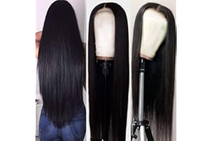 VANMAST 13x4 HD Lace Front Wig Human Hair Straight Human Hair Wig for Black Women Glueless Wig Human Hair Pre Plucked with Baby Hair 100% Brazilian Real Lace Frontal Human Hair Wig 16 inch