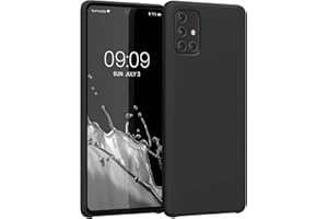 kwmobile Carcasa Compatible con Samsung Galaxy A71 Funda - Case TPU y Silicona antigolpes - Apto Carga inalámbrica - Negro