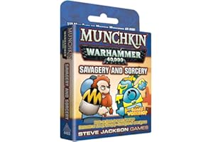 Steve Jackson Games | Munchkin Warhammer 40K Savagery and Sorcery | Card Game | English