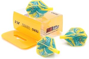 CUESOUL TERO AK4 Alette per Freccette Forma Standard con Design a Quattro Simboli mitologici, Set di 3 Pezzi