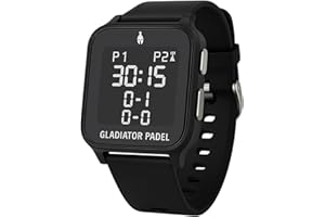 GLADIATOR PADEL Scoreboard Clock for Padel and Tennis Electronic Scoreboard with Alarm and Stopwatch Water Resistant, Comfortable, Strong, and Easy to Use Ideal as a Gift for All Types of Players