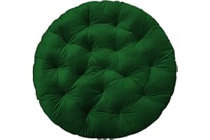 SuperKissen24. Coussin de Fauteuil Suspendu - Coussin Fauteuil Jardin - Oreillers de Oeuf Suspendu - Coussin Rond - Oreiller Moelleux - Vert