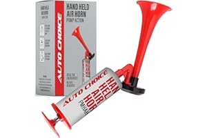 Xtremeauto Hand Held Air Horn – Manual Pump Action Airhorn – Loud Reusable Noisemaker for Sports, Marine, Emergency Use & Outdoor Events – Eco-Friendly & Battery-Free – Compact & Portable