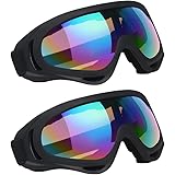Vicloon Lunettes de Ski Masques Snowboard,Motoneige Moto Lunettes Ski Goggles Protection Lunettes Lens Anti-poussière, UV Pro