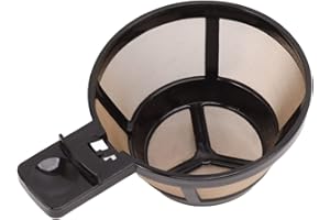 JEANOKO Stały filtr do kosza na kawę, nadaje się do mycia w zmywarce, stal nierdzewna, siatkowy kosz do kawy do kawiarni