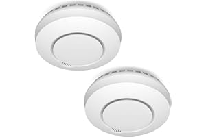 ELRO FZ5002R Juego de 2 Connects el Detector de Humo inalámbrico FZ5002R-DIN EN14604 Probado-con Sensor de Calor, Blanco, 2 Piezas