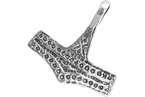 Kiss of Leather Thor's Hammer Pendant 925 Sterling Silver No. 76