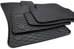 ‎KFZ-PREMIUMTEILE24 kfz-premiumteile24 Gummimatten Kompatibel mit Golf 7 (5G) Leon + Leon ST (5F) 2012-2020 Fußmatten Allwetter Automatten Premium Qualität Matten 4-teilig schwarz
