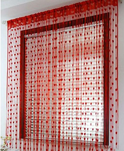 Buy Ramcha Heart String 2 Piece Polyester Door Curtain 6 5ft