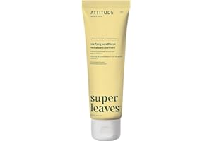 ATTITUDE Après-Shampoing Clarifiant, redonne brillance, ingrédients d’origine naturelle, démêlant végan, testé dermatologiquement, Feuilles de Citron & Thé Blanc, 240 mL