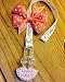 Dummy Clip Pacifier Clip crystal Pacifier Clip Swarovski love daddy baby bling designer dior ribbon baby dior posh baby pink bow newborn