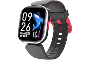 Dwfit Smartwatch Kinder,Fitness Tracker mit Pulsmesser Stoppuhr Fitness Uhr Kinder Uhr Kinder Geschenke Geburtstag für Jungen Mädchen für Android iOS Smartphone