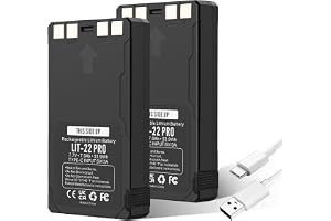 SPYP OINT LIT-22 Pro litiumbatteri, reservbatteri, kompatibelt med Trail Flex-serien (M, Dark, S-Dark, S, G36, Flex-Plus) typ C-kabel ingår 2