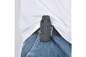 iGuerburn Funda protectora giratoria para Leatherman Wave & Wave+, Wave Plus Multitool Funda, funda de piel sintética, cinturón con clip