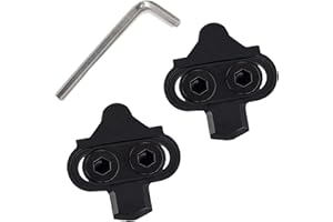 GOIEHIR 2 Pièces Jeu de Cales à Vélo, Cales pour Pédale, Pédale Autobloquante, Pièces de Vélo de Montagne Compatibles, pour Chaussures de Vélo de Montagne Hommes Femmes