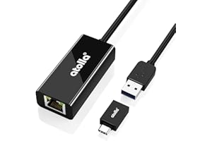 Atolla Adaptateur USB Ethernet vers RJ45, Réseau Adaptateur USB 3.0 Ethernet Gigabit à 1000 Mbps avec Adaptateur USB C pour Macbook, LAN USB Compatible avec Nintendo Switch Mac OS Windows 10/8/7 Linux